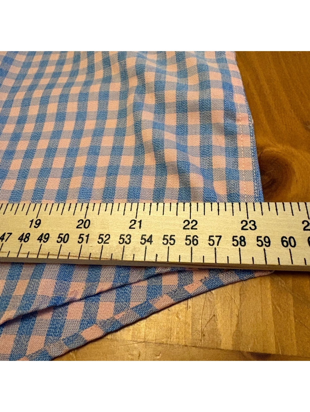 Egara Non-Iron Slim Fit Men's Dress Shirt Size XL Blue Pink Checkered Stretch - Picture 5 of 7